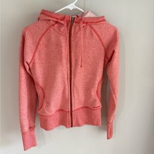 Patagonia Cloud Stack Zip Up Hoodie - Heathered Pink/Coral - Size Small